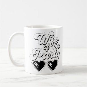 Mug Femme de la fête de Bachelorette Rétro Script