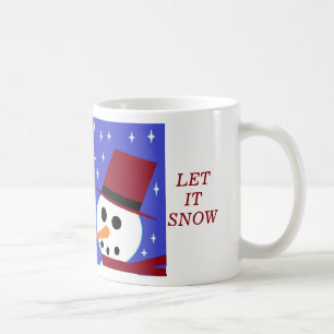 MUG FEMME DE NEIGE SNOW MAN NEIGE PERSONNES 'LAISSEZ-L