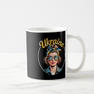 Mug Femme de style rétro ukrainien Graphique Fierté cu
