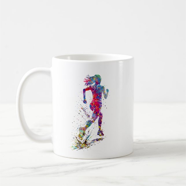 Mug Femme en course (Gauche)