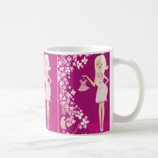 Mug femme enceinte blonde