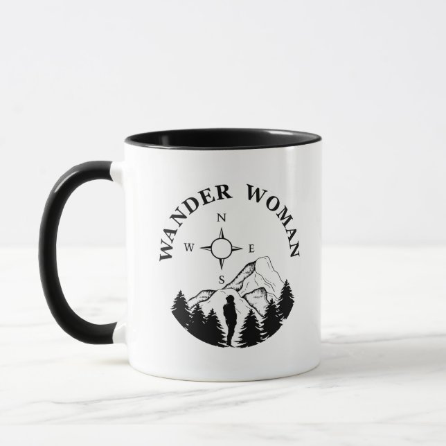 Mug femme errante randonnée (Gauche)