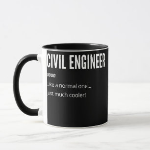 Mug Femme Ingénieur Civil Cadeau Noun Comme un normal