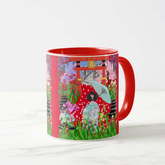 Mug femme japonaise (Devant droit)