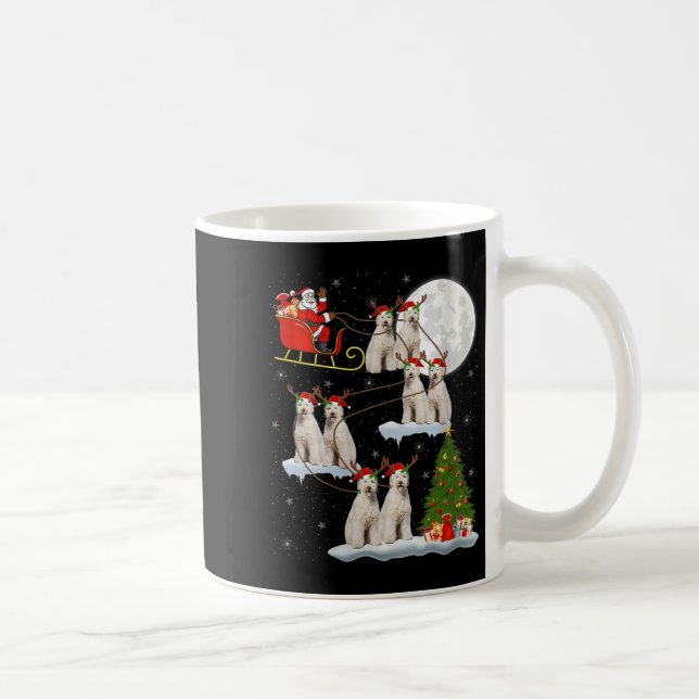 Mug Femme Labradoodle Chien Père Noël Traîneau Volant  (Droite)