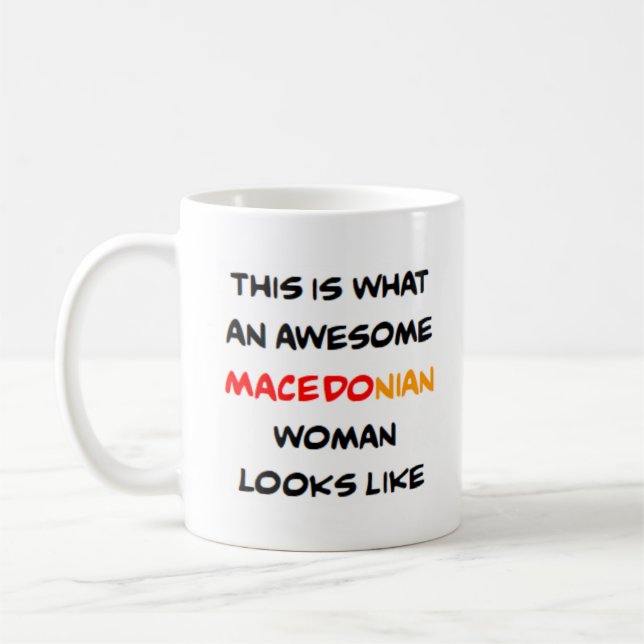 Mug femme macédonienne, formidable (Gauche)