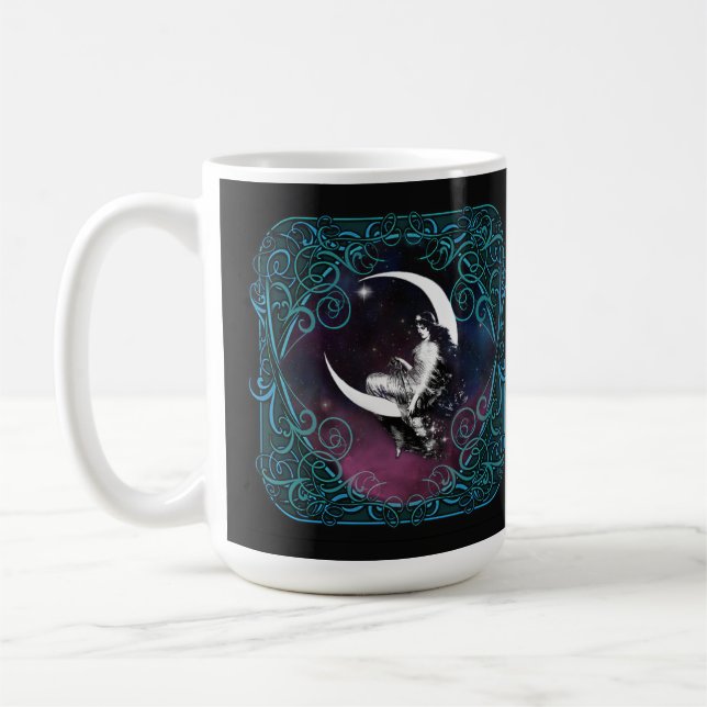 Mug Femme magique vintage Lune (Gauche)