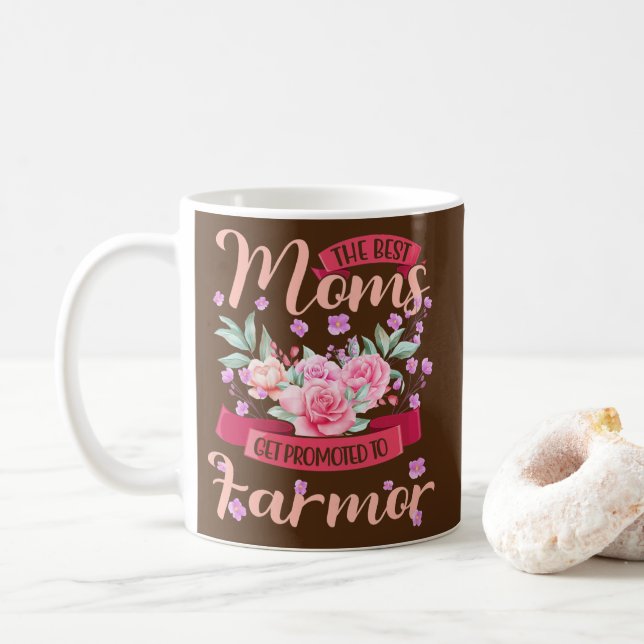 Mug Femme Meilleures mamans Promotion Agricole Grand-m (Avec donut)