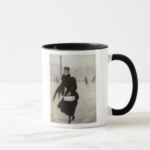 Mug Femme parisienne dans le Place de la Concorde