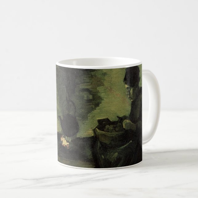 Mug Femme paysanne par foyer par Vincent van Gogh (Devant droit)