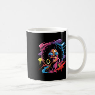 Mug Femme Reine noire Afro Melanin Paint Driving Jun