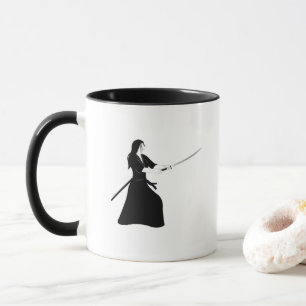 Mug Femme Samurai guerrière avec épée