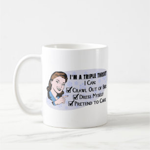 Mug Femme sarcastique des rétros années 50 drôles :