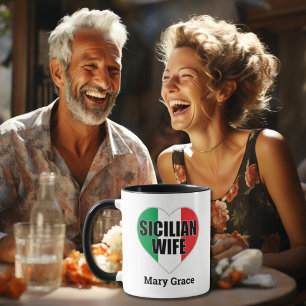 Mug femme sicilienne - Patrimoine italien personna