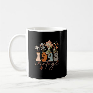Mug Femmes 75 ans Vintage 1948 75e anniversaire Tee