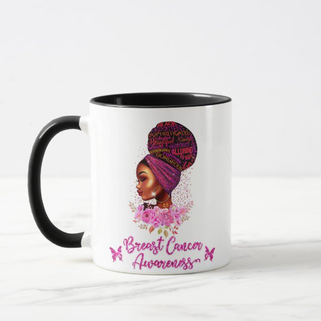 Mug Femmes afro-américaines sensibilisées au cancer du (Gauche)