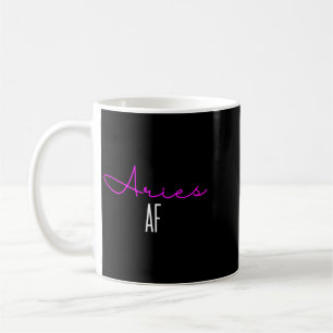 Mug Femmes Bélier Af Rose Écriture _ Drôle Zodiaque Bé