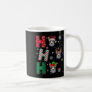 Mug Femmes Ho Ho Ho Blue Heeler Chien Noël Corresponda