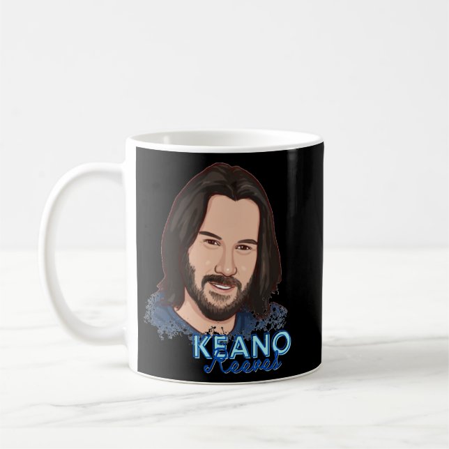 Mug Femmes Hommes Keanu Art Reeves Cadeaux Cool (Gauche)