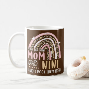 Mug Femmes J'Ai Deux Titres Maman Nini Rainbow Nouveau