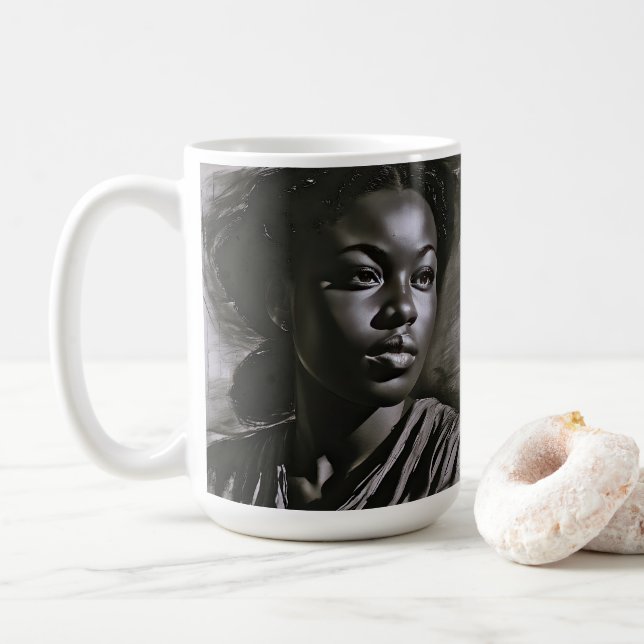 Mug Femmes "Jasmin" Au Charbon (Avec donut)
