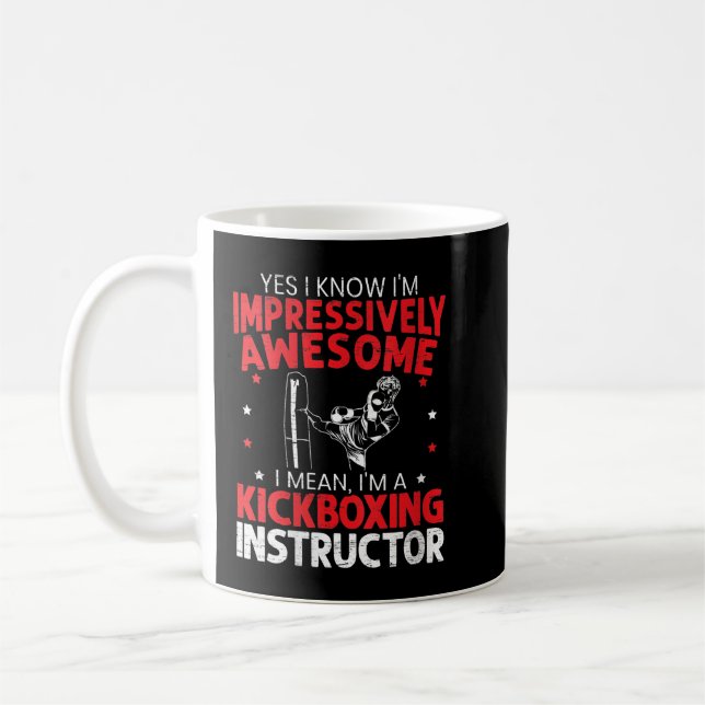 Mug  Femmes Je suis un instructeur de kickboxing Kickb (Gauche)