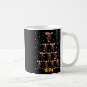 Mug Femmes Moose Santa Chapeau Noël Lumières Hommes Fe