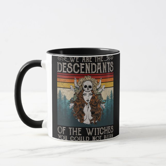 Mug Femmes Nous Sommes Les Descendants Des Sorcières Q (Gauche)