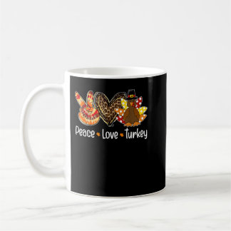 Mug Femmes Paix amour dinde citrouille dinde de gobale