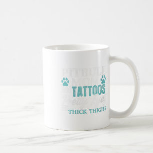 Mug Femmes Pitbull Maman Tattoos Amoureux des chiens M