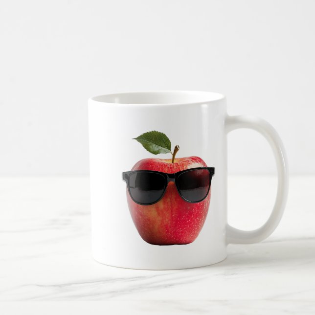 Mug Femmes Portant des Sungles Drôle Costume Fruit Gra (Droite)