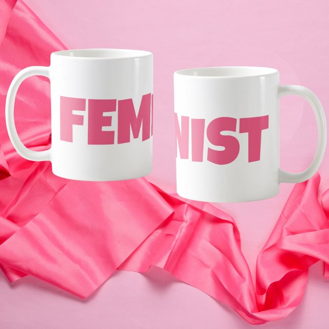 Mug Femmes roses Autonomisation Féminisme Moderne Fémi (women empowerment feminist mug for her is a girl power feminism mug)