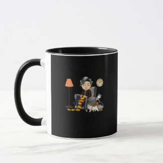 Mug Femmes vieilles dame aime tricot né en février