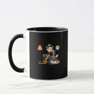 Mug Femmes vieilles dame aime tricot né en octobre