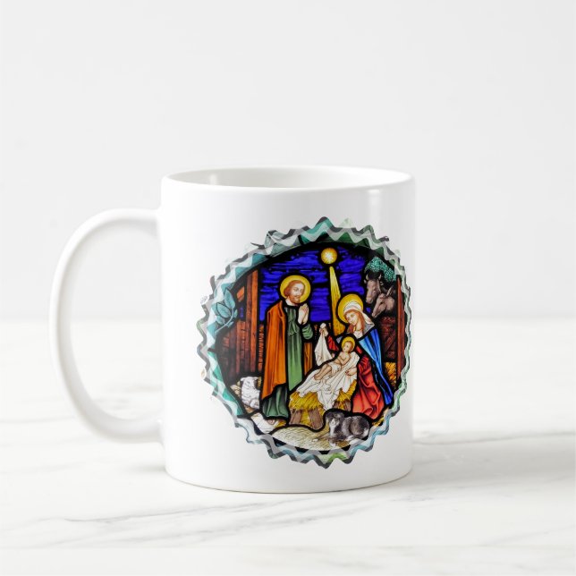 MUG FENÊTRE ANCIENNE NATIVITÉ ANGLOPHONE (Gauche)
