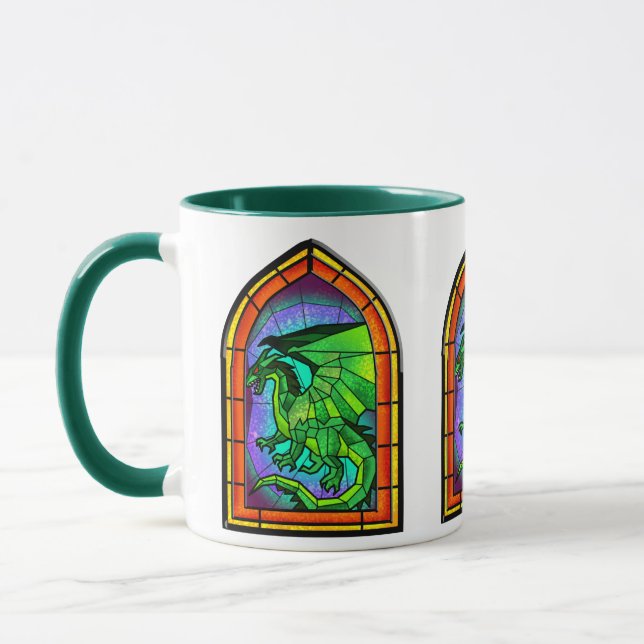 Mug Fenêtre en verre filé dragon Musique (Gauche)