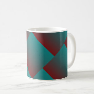 Mug Fenêtres en blanc bordeaux turquoise