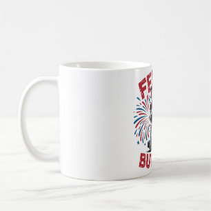 Mug Feral Mais Free Raccoon Conception patriotique