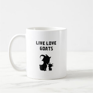 Mug Ferme de chèvres Vivre Amour Passionnée des animau