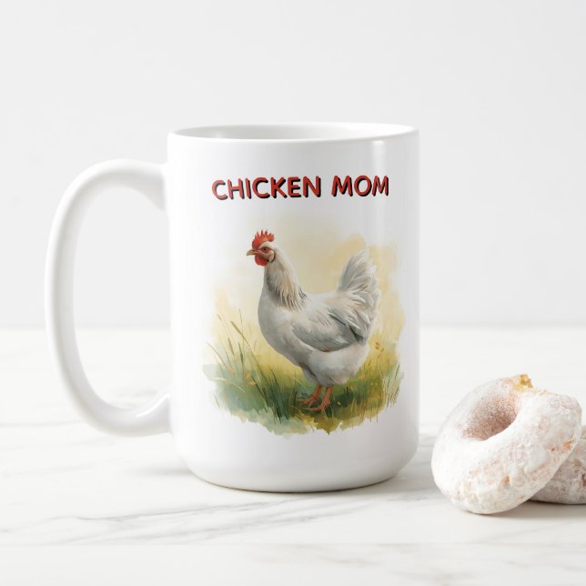 Mug Ferme de maman poule drôle  (Avec donut)