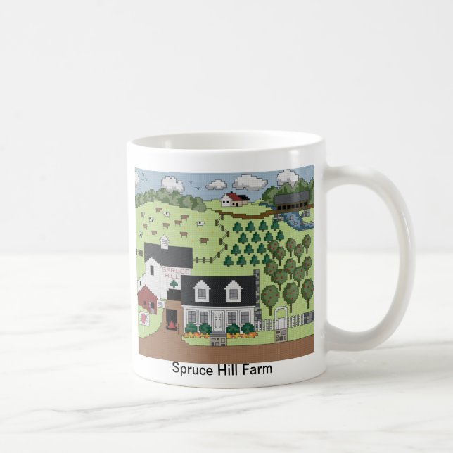 Mug Ferme impeccable de colline (Droite)