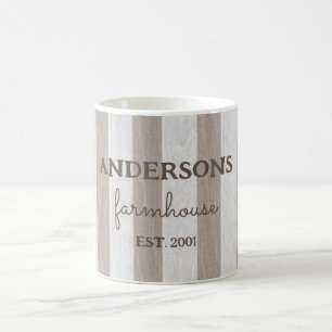 Mug Ferme personnalisée bois rustique