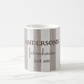 Mug Ferme personnalisée bois rustique