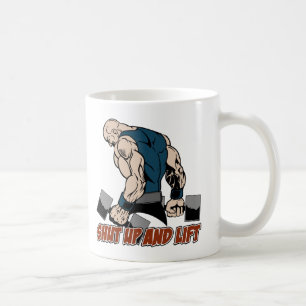 Mug Fermez et soulevez le haltérophile