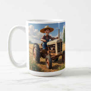 Mug Fermier sur tracteur