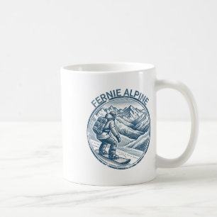 Mug Fernie Alpine Canada Snowboard Snowboard