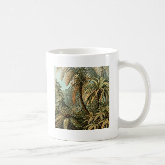 Mug Ferns Palm Tree Antiquité Botanique Ferns Art (Droite)