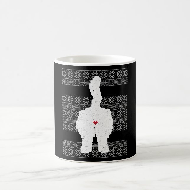 Mug Festif Chat Butt Vacances de Noël (Centre)