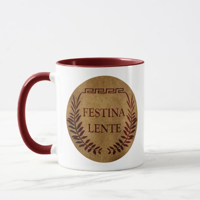 Mug Festina lente (Gauche)