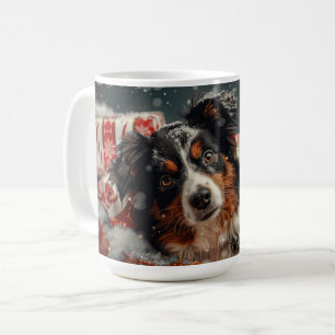 Mug Festival de Noël des chiens bergers australiens